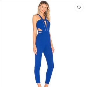 NYT BY THE WAY ANDREA CUT OUT JUMPSUIT (COBALT)